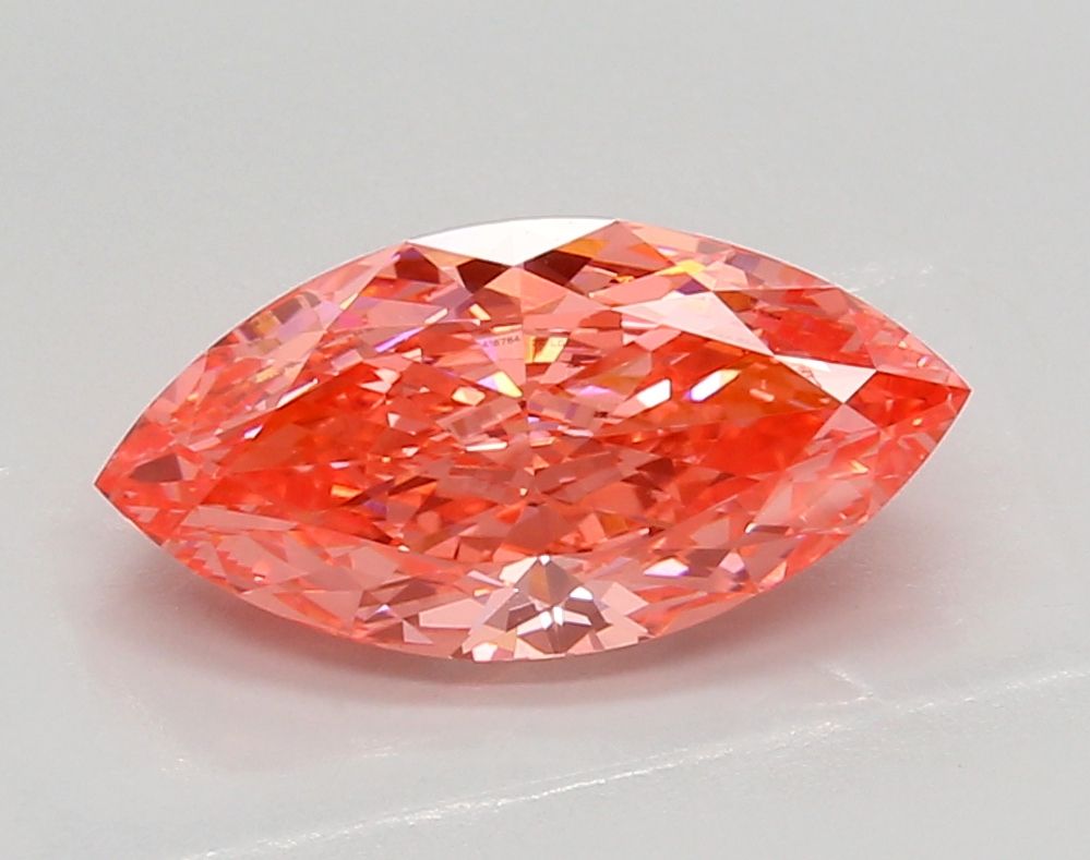 Lab-Grown Marquise Diamond - 2.25 Carats, Fancy Vivid Pink Color, VS1 Clarity - Certified by IGI - Report Number: LG636416784