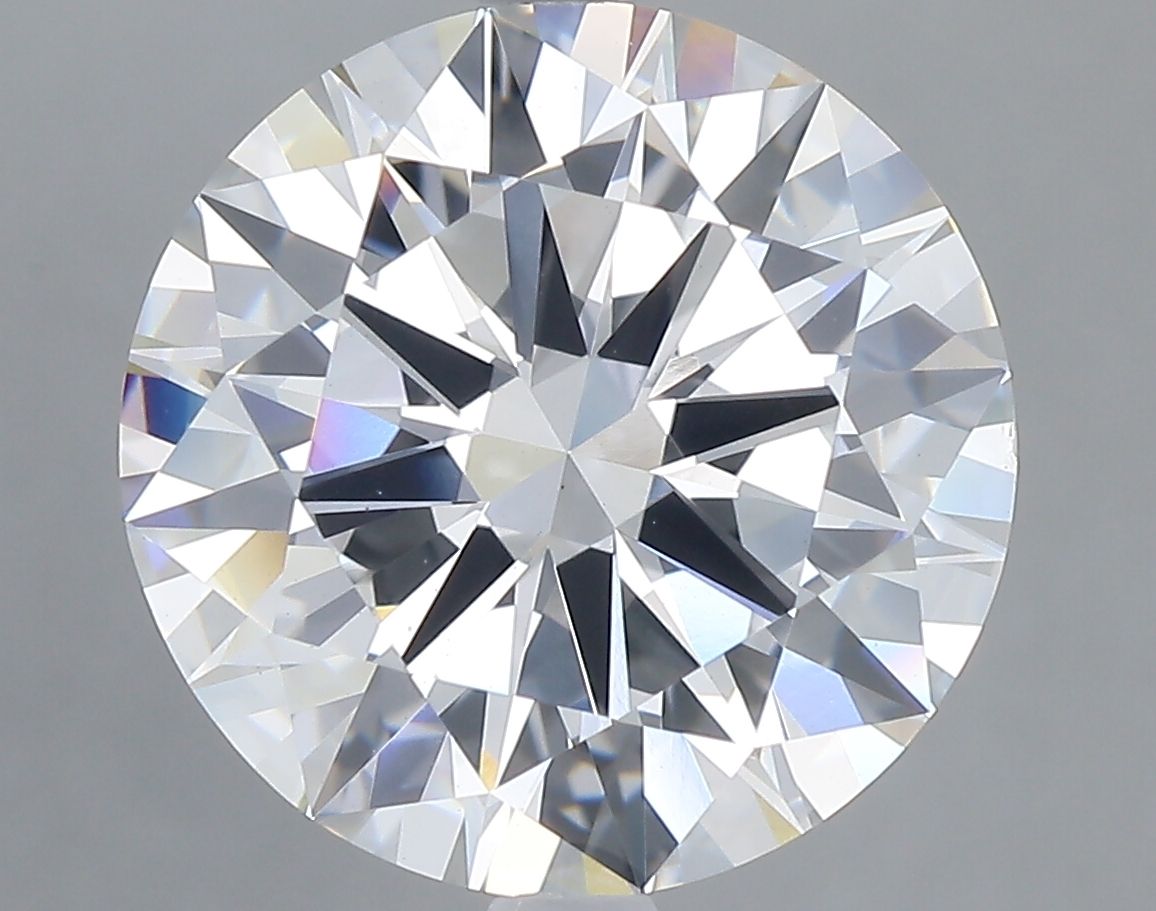 Lab-Grown Round Diamond - 5.03 Carats, F Color, VS1 Clarity - Certified by IGI - Report Number: LG680502668