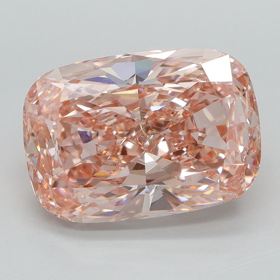 Lab-Grown Cushion Diamond - 5.02 Carats, Fancy Intense Pink Color, VS1 Clarity - Certified by IGI - Report Number: LG631429023
