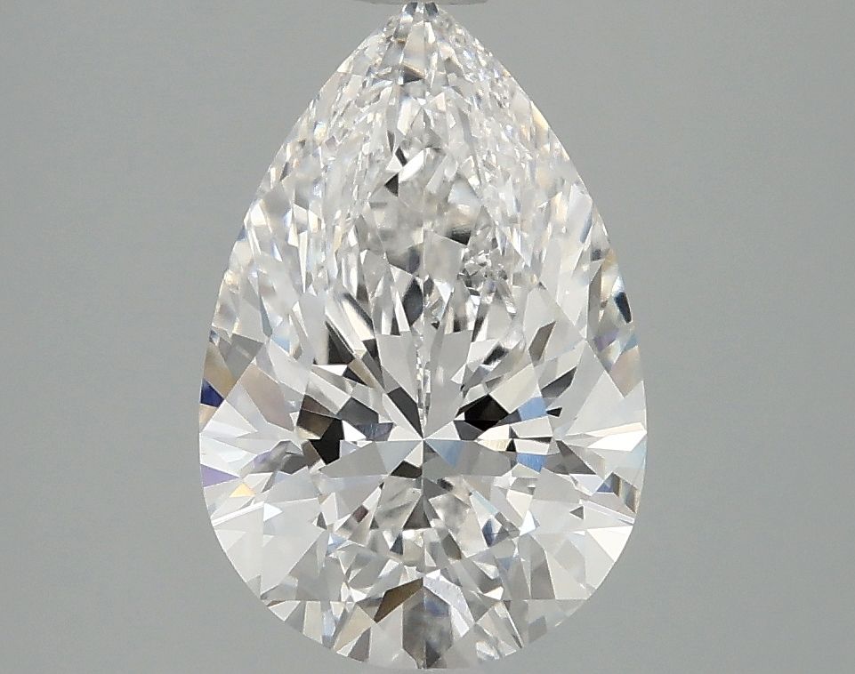 Lab-Grown Pear Diamond - 2.5 Carats, E Color, VVS2 Clarity - Certified by IGI - Report Number: LG687569121