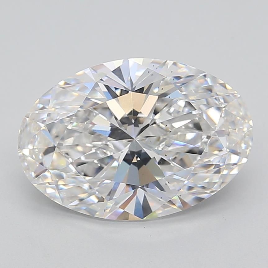 Lab-Grown Oval Diamond - 5.02 Carats, F Color, VS2 Clarity - Certified by IGI - Report Number: LG624403281