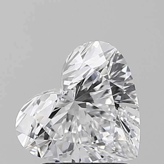 Lab-Grown Heart Diamond - 1.56 Carats, D Color, VVS2 Clarity - Certified by IGI - Report Number: LG605383930
