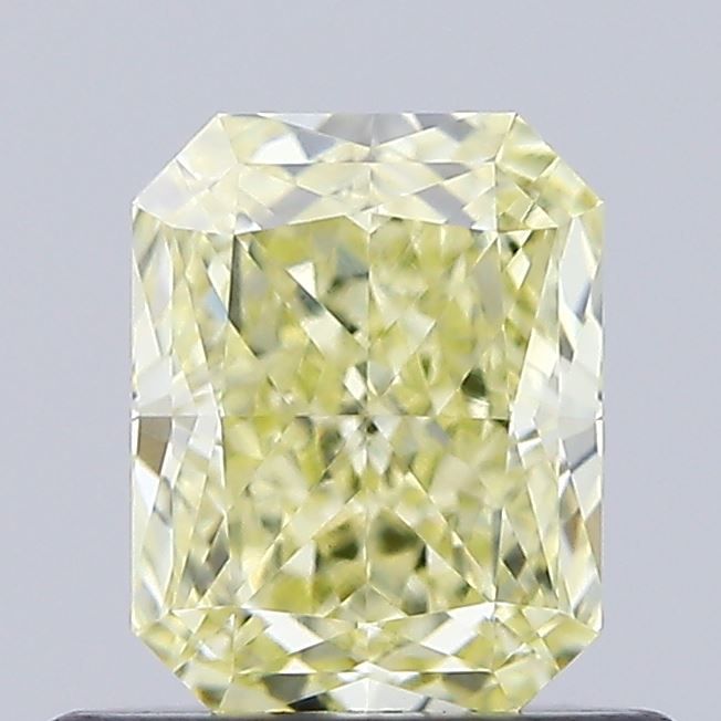 Lab-Grown Radiant Diamond - 0.55 Carats, Fancy Yellow Color, VVS2 Clarity - Certified by IGI - Report Number: LG630429405