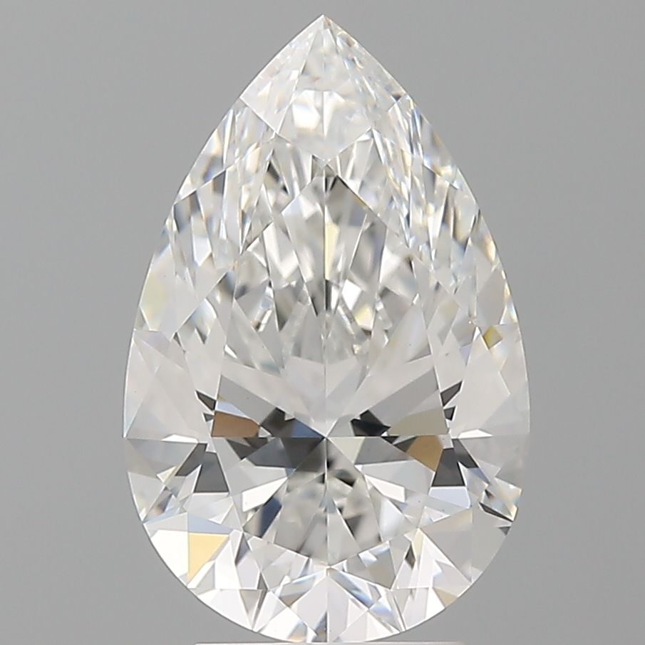 Lab-Grown Pear Diamond - 3.58 Carats, E Color, VVS2 Clarity - Certified by IGI - Report Number: LG710578608