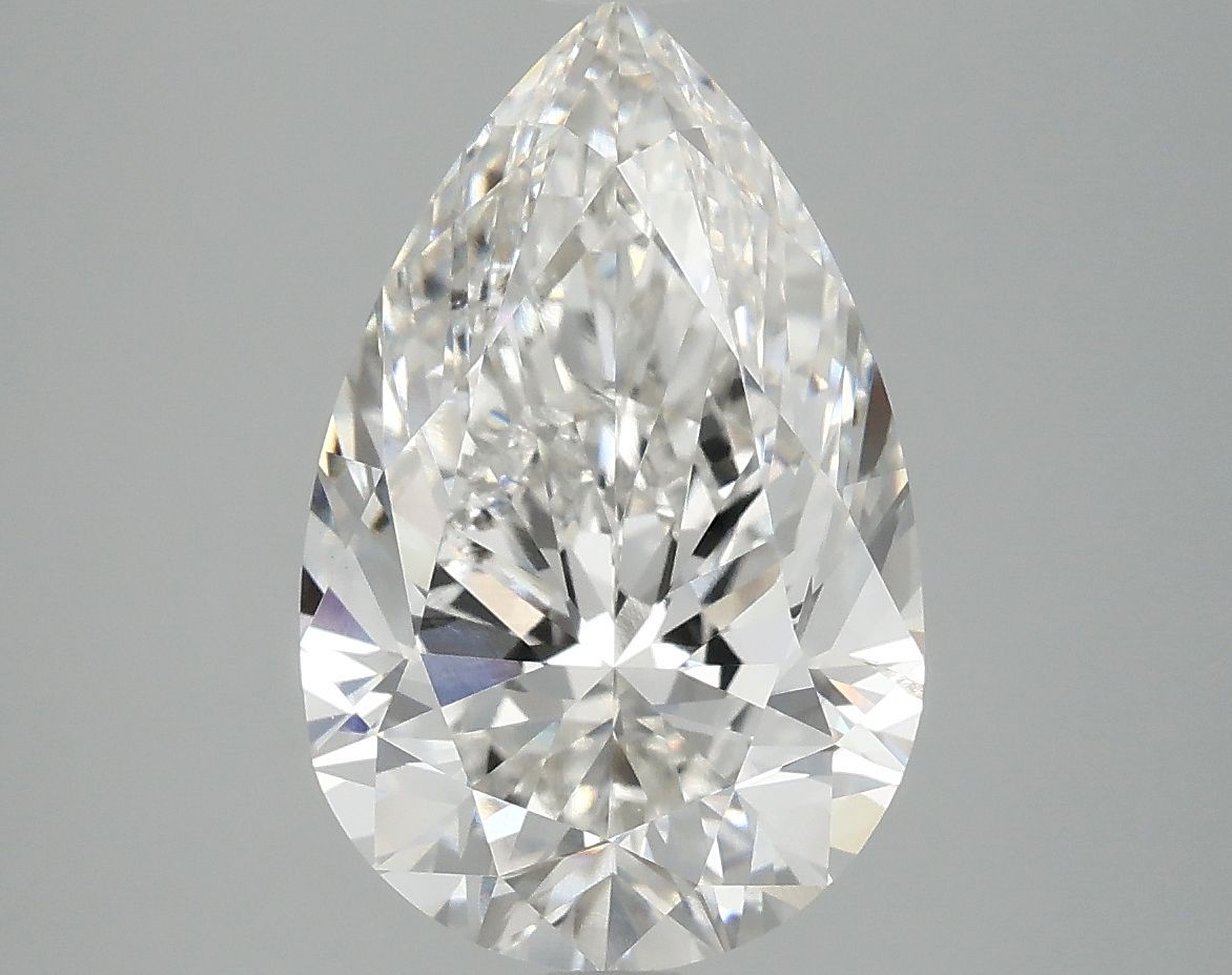 Lab-Grown Pear Diamond - 4.02 Carats, F Color, VS2 Clarity - Certified by IGI - Report Number: LG717517303