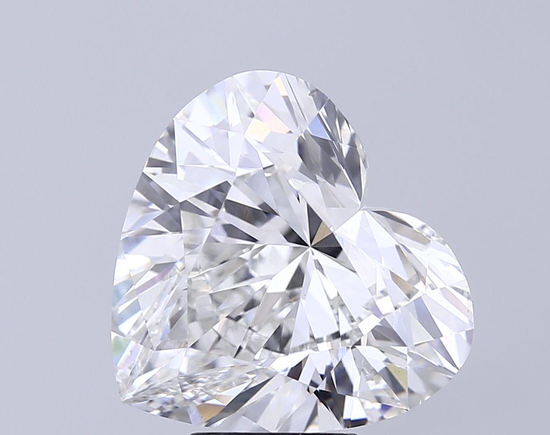 Lab-Grown Heart Diamond - 8.03 Carats, F Color, VS1 Clarity - Certified by IGI - Report Number: LG712587945