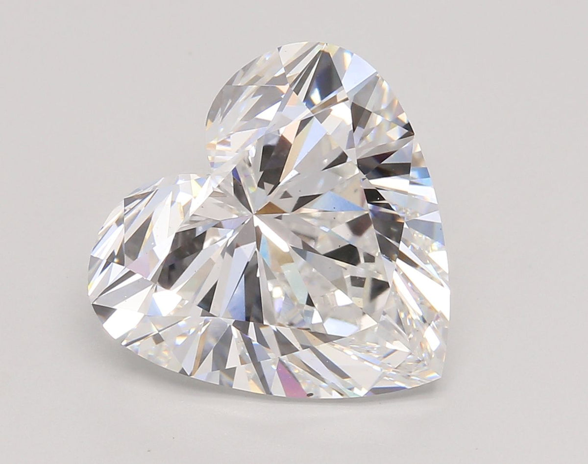 Lab-Grown Heart Diamond - 7.32 Carats, E Color, VS1 Clarity - Certified by IGI - Report Number: LG675571669