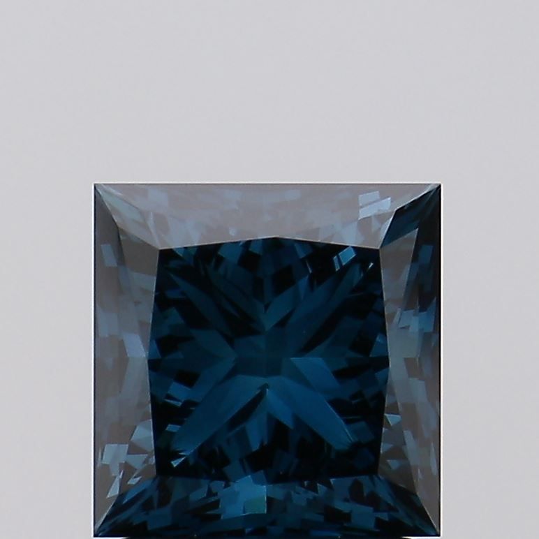 Lab-Grown Princess Diamond - 2.02 Carats, Fancy Deep Blue Color, VVS2 Clarity - Certified by IGI - Report Number: LG476153760
