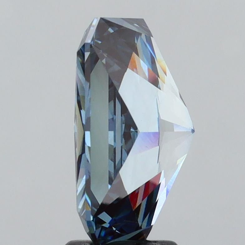 Lab-Grown Radiant Diamond - 4.51 Carats, Fancy Deep Blue Color, VS1 Clarity - Certified by IGI - Report Number: LG593366429