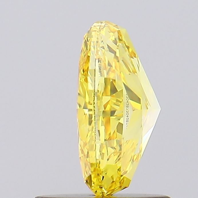 Lab-Grown Oval Diamond - 1.06 Carats, Fancy Vivid Yellow Color, VVS2 Clarity - Certified by IGI - Report Number: LG630428747