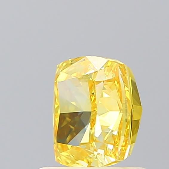 Lab-Grown Cushion Diamond - 1.05 Carats, Fancy Vivid Yellow Color, VVS2 Clarity - Certified by IGI - Report Number: LG582357824