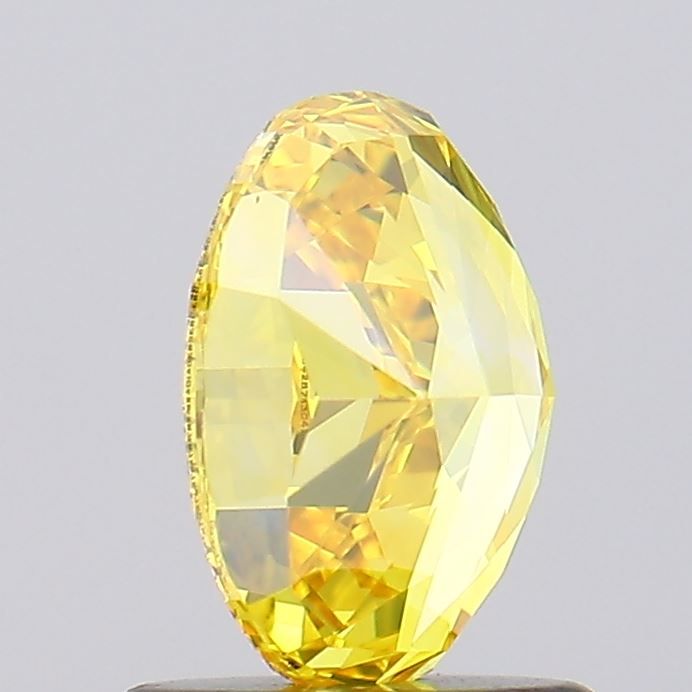 Lab-Grown Oval Diamond - 1.04 Carats, Fancy Vivid Yellow Color, VS1 Clarity - Certified by IGI - Report Number: LG630428740