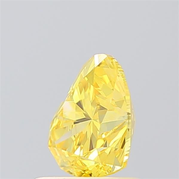 Lab-Grown Heart Diamond - 1.01 Carats, Fancy Vivid Yellow Color, VVS2 Clarity - Certified by IGI - Report Number: LG584351931