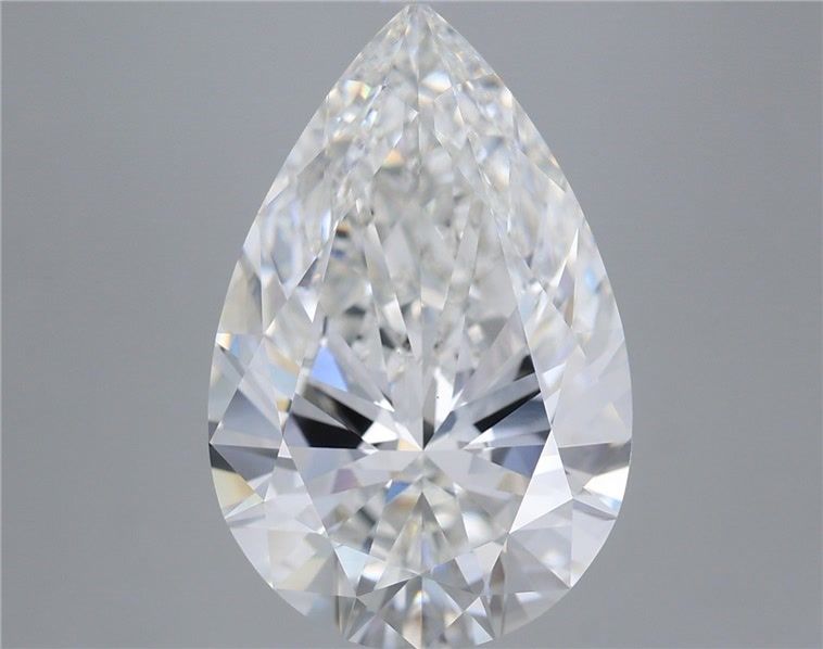 Lab-Grown Pear Diamond - 7.55 Carats, F Color, VS1 Clarity - Certified by IGI - Report Number: LG693550795