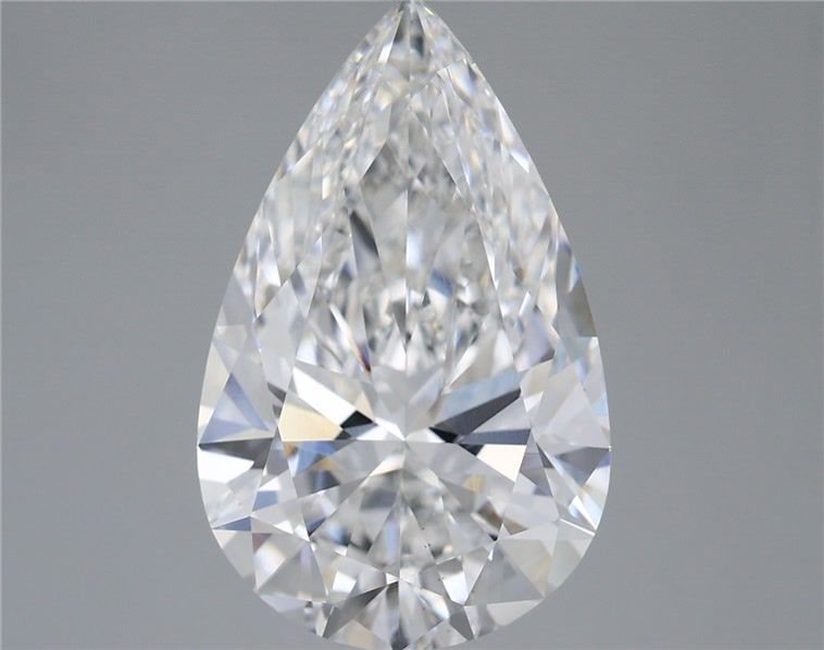 Lab-Grown Pear Diamond - 6.08 Carats, E Color, VS1 Clarity - Certified by IGI - Report Number: LG680527177