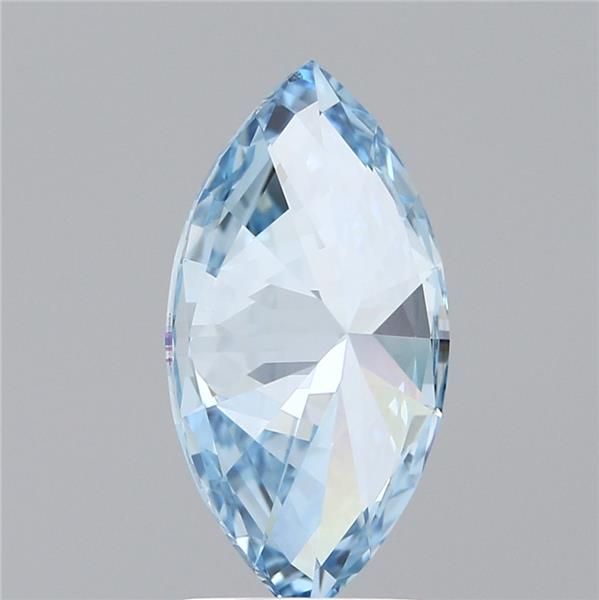 Lab-Grown Marquise Diamond - 2.32 Carats, Fancy Vivid Blue Color, VS1 Clarity - Certified by IGI - Report Number: LG569314063