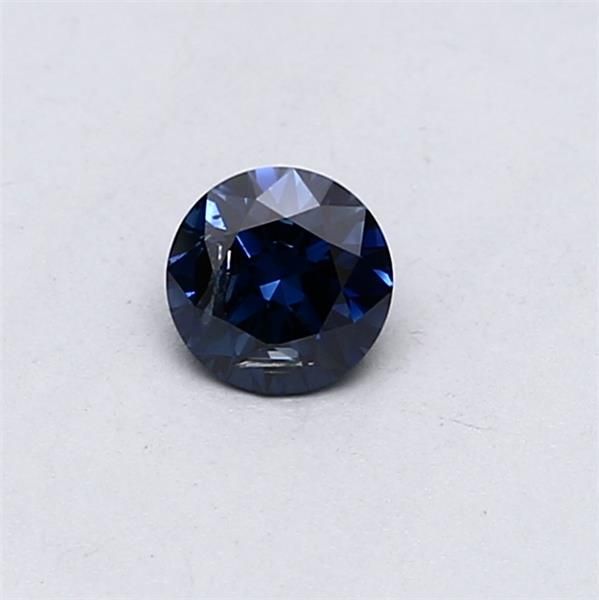 Lab-Grown Round Diamond - 0.3 Carats, Fancy Vivid Blue Color, I1 Clarity - Certified by IGI - Report Number: LG546230064