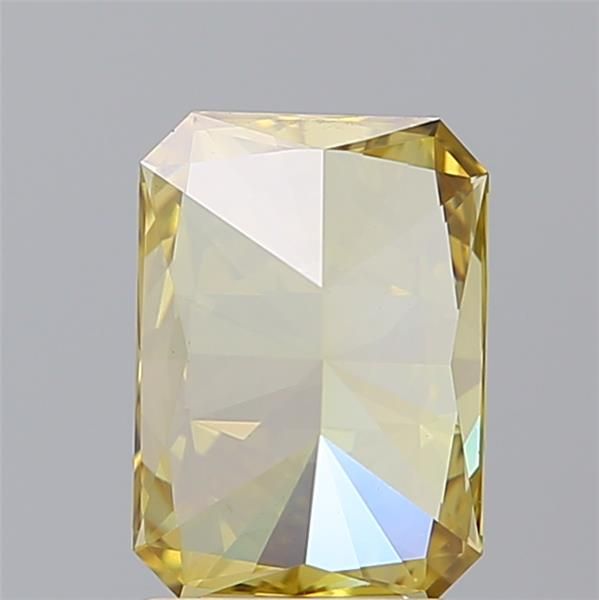 Lab-Grown Radiant Diamond - 1.51 Carats, Fancy Brownish Yellow Color, VVS2 Clarity - Certified by IGI - Report Number: LG586338208