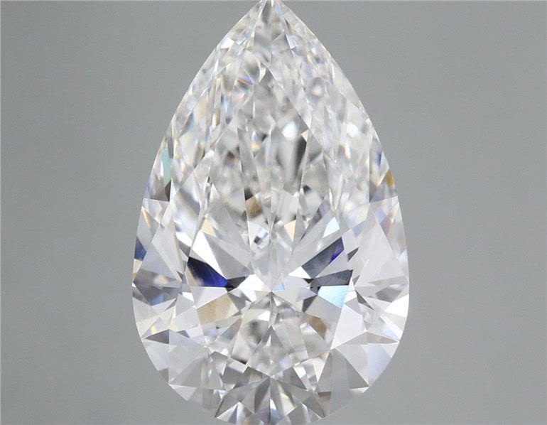 Lab-Grown Pear Diamond - 7.03 Carats, E Color, VVS2 Clarity - Certified by IGI - Report Number: LG713545080