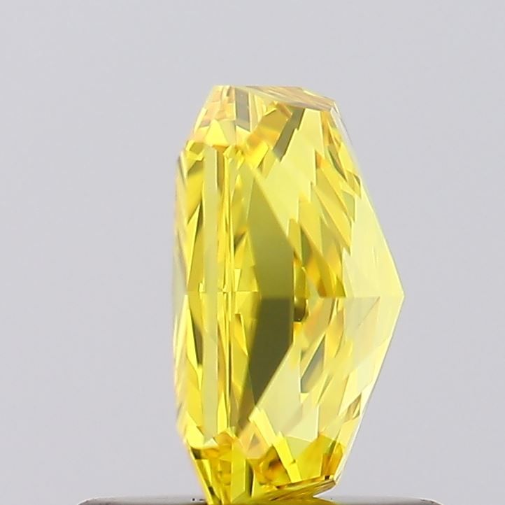 Lab-Grown Radiant Diamond - 1.06 Carats, Fancy Vivid Yellow Color, VVS1 Clarity - Certified by IGI - Report Number: LG606323892