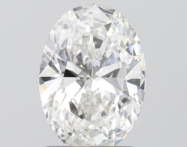 Lab-Grown Oval Diamond - 1.56 Carats, F Color, VVS2 Clarity - Certified by IGI - Report Number: LG675563833