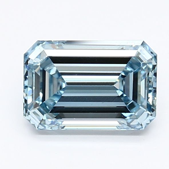 Lab-Grown Emerald Diamond - 1.13 Carats, Fancy Intense Blue Color, VS1 Clarity - Certified by IGI - Report Number: LG626498224