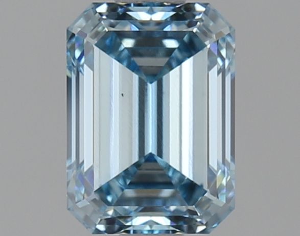 Lab-Grown Emerald Diamond - 1.47 Carats, Fancy Intense Blue Color, VS1 Clarity - Certified by IGI - Report Number: LG636431207