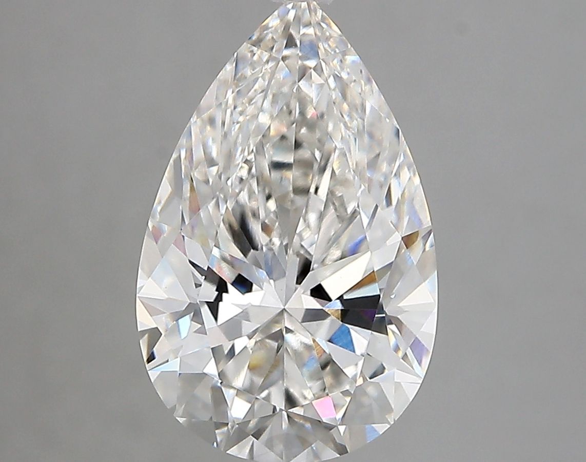 Lab-Grown Pear Diamond - 3.48 Carats, F Color, VVS2 Clarity - Certified by IGI - Report Number: LG675544139