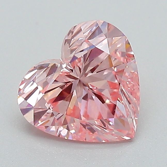 Lab-Grown Heart Diamond - 1.13 Carats, Fancy Intense Pink Color, VS1 Clarity - Certified by IGI - Report Number: LG627460898