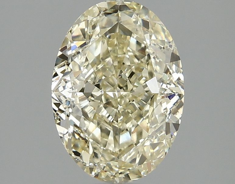 Lab-Grown Oval Diamond - 2.06 Carats, Fancy Yellow Color, VVS2 Clarity - Certified by IGI - Report Number: LG669402911