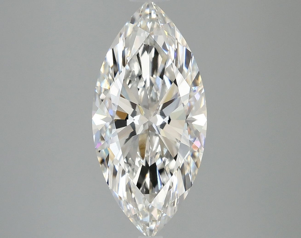 Lab-Grown Marquise Diamond - 3.02 Carats, F Color, VVS2 Clarity - Certified by IGI - Report Number: LG668441798