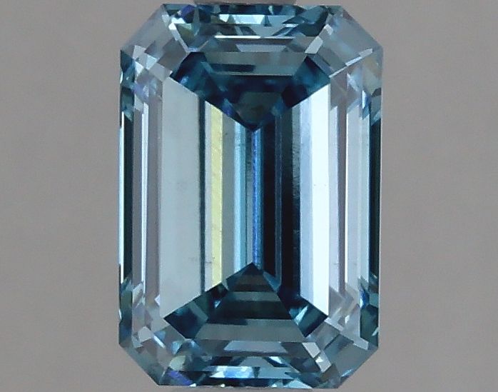 Lab-Grown Emerald Diamond - 1.55 Carats, Fancy Vivid Blue Color, VS2 Clarity - Certified by IGI - Report Number: LG626420550