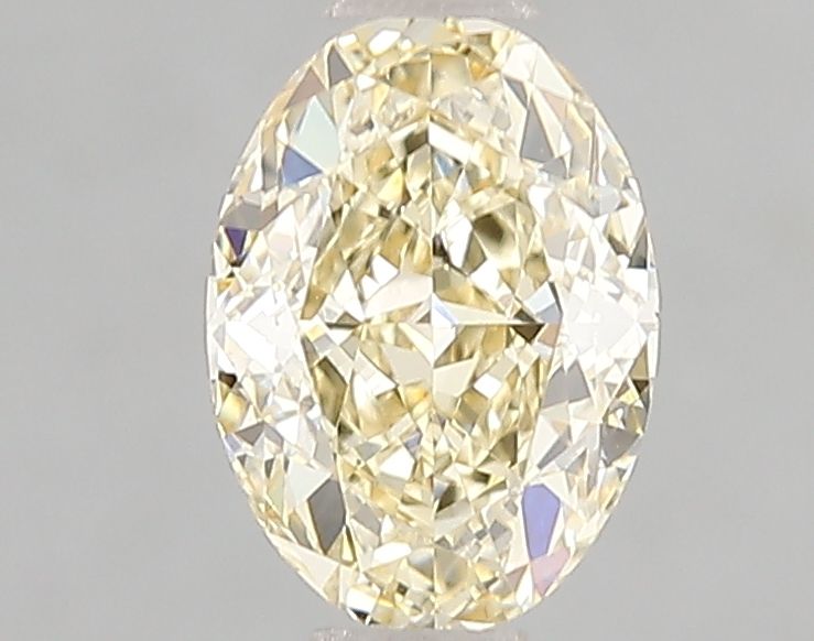 Lab-Grown Oval Diamond - 1.08 Carats, Fancy Yellow Color, VVS2 Clarity - Certified by IGI - Report Number: LG660484050