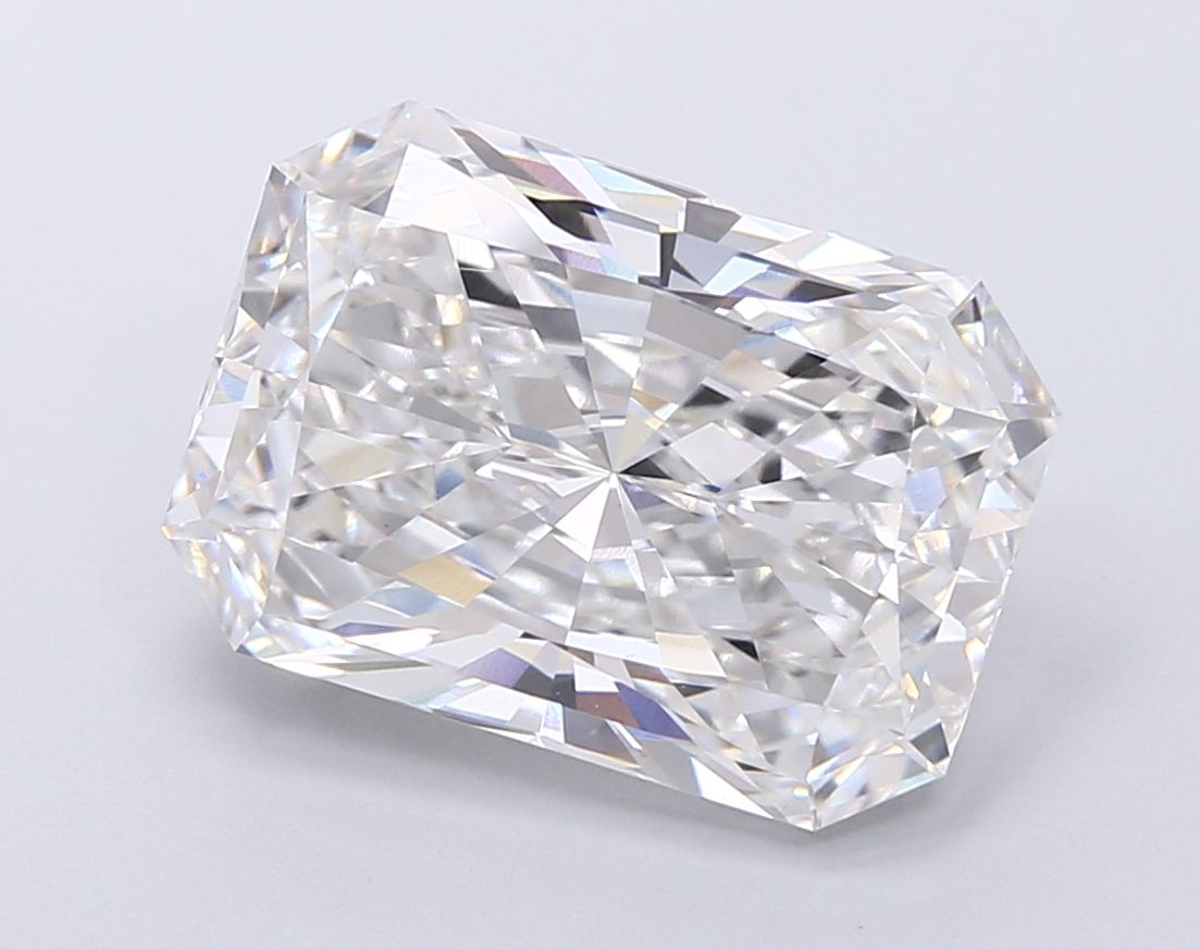 Lab-Grown Radiant Diamond - 8.06 Carats, F Color, VVS2 Clarity - Certified by IGI - Report Number: LG668476483