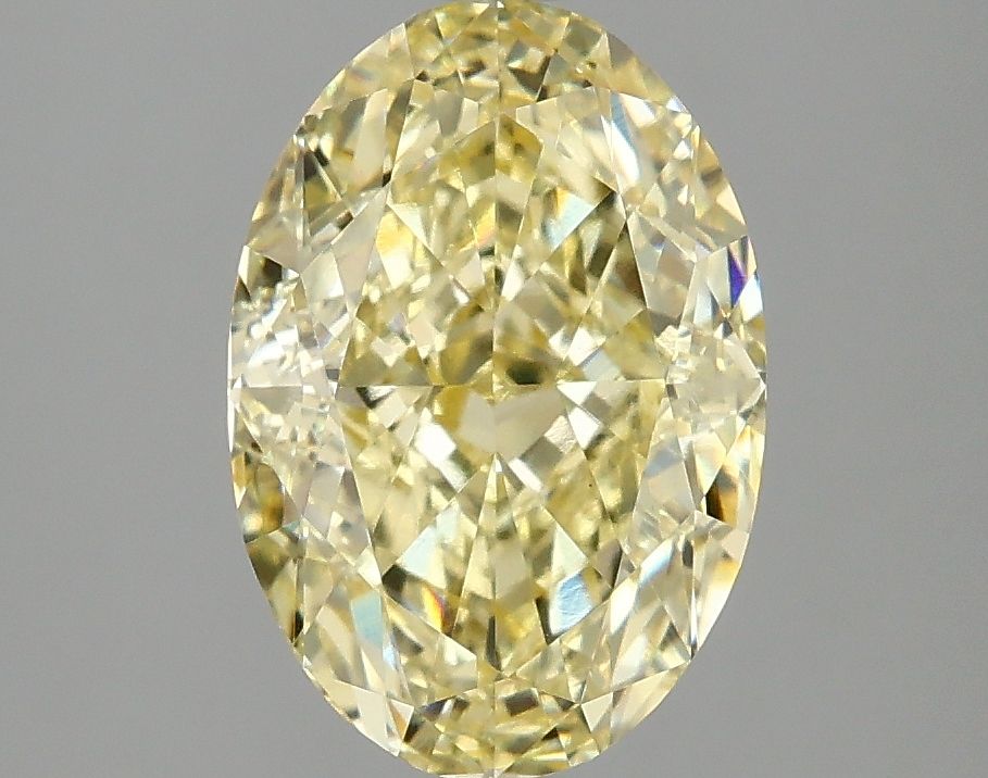 Lab-Grown Oval Diamond - 3.08 Carats, Fancy Intense Yellow Color, VVS2 Clarity - Certified by IGI - Report Number: LG674559615