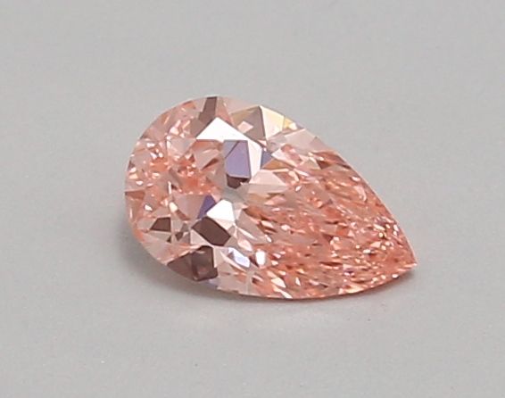 Lab-Grown Pear Diamond - 0.41 Carats, Fancy Vivid Pink Color, VVS2 Clarity - Certified by IGI - Report Number: LG689535961