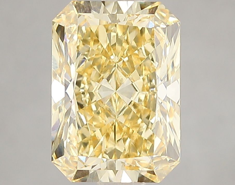 Lab-Grown Radiant Diamond - 3.01 Carats, Fancy Intense Yellow Color, VS1 Clarity - Certified by IGI - Report Number: LG664405126