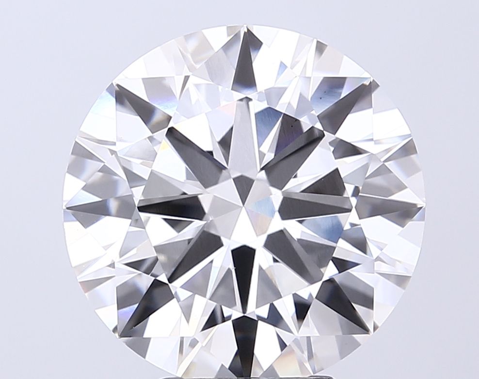 Lab-Grown Round Diamond - 8.42 Carats, F Color, VS2 Clarity - Certified by IGI - Report Number: LG704538578