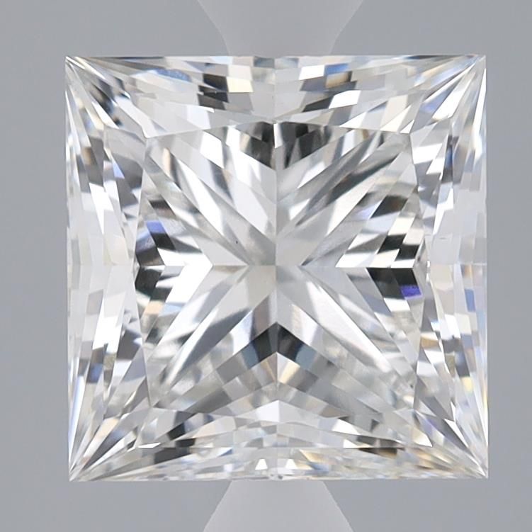 Lab-Grown Princess Diamond - 3.49 Carats, F Color, VS1 Clarity - Certified by IGI - Report Number: LG655431445