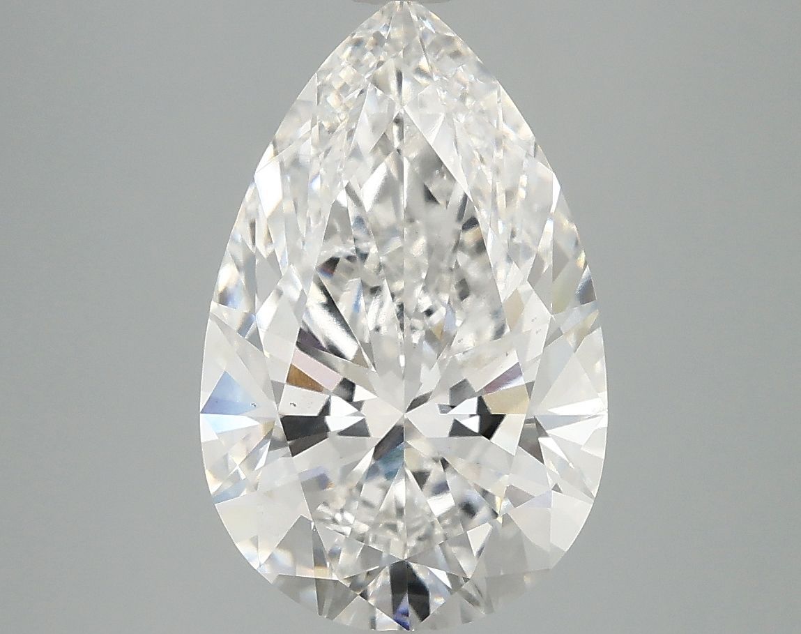 Lab-Grown Pear Diamond - 4.0 Carats, F Color, VS2 Clarity - Certified by IGI - Report Number: LG694572702