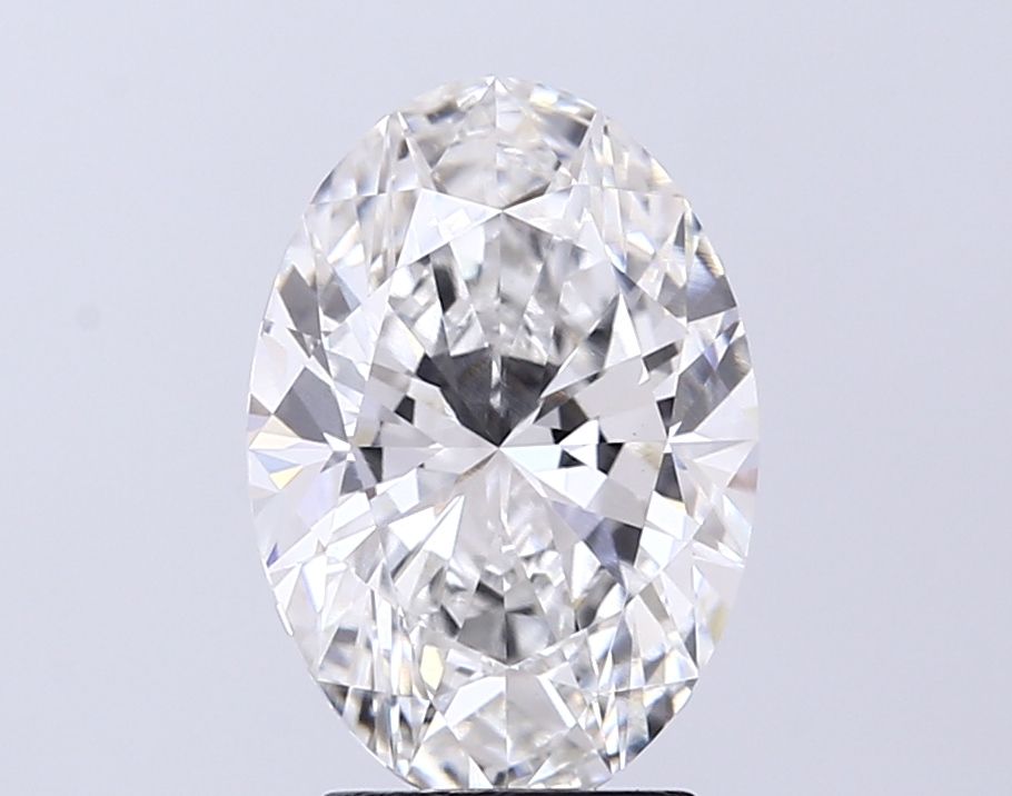 Lab-Grown Oval Diamond - 3.01 Carats, F Color, VVS2 Clarity - Certified by IGI - Report Number: LG697510485