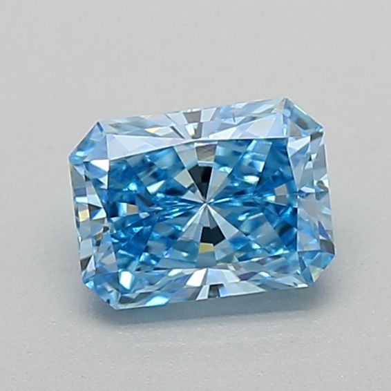 Lab-Grown Radiant Diamond - 0.45 Carats, Fancy Vivid Blue Color, VS1 Clarity - Certified by IGI - Report Number: LG626435495