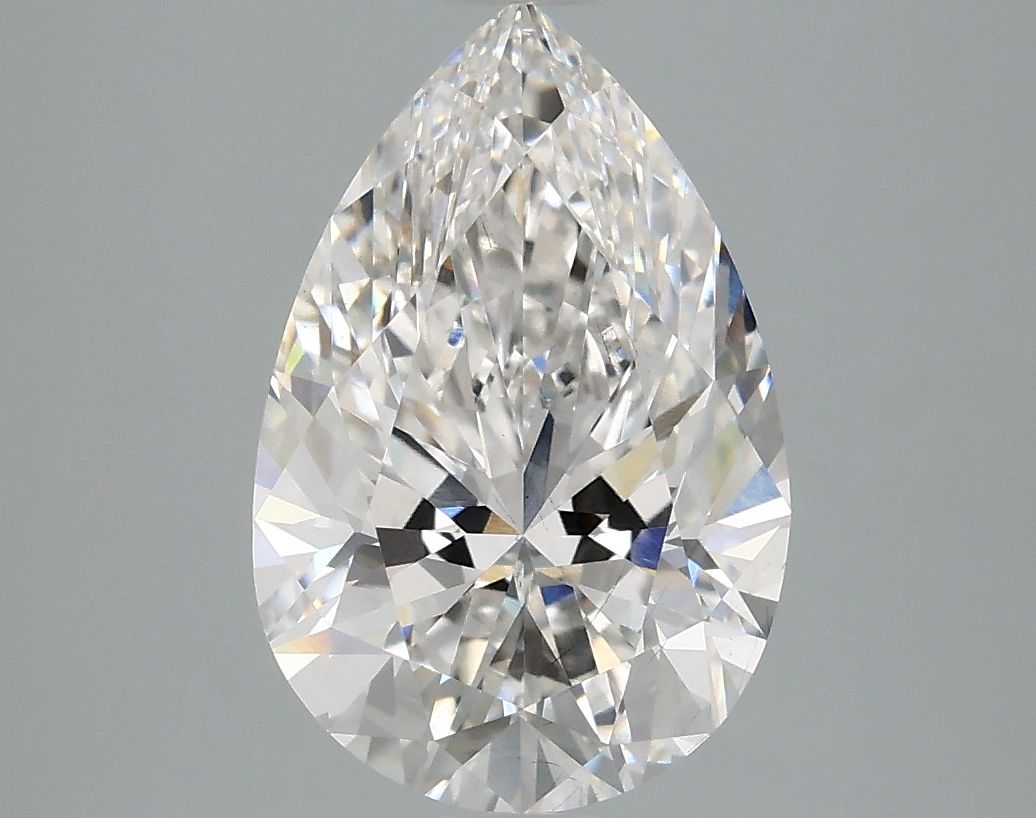 Lab-Grown Pear Diamond - 2.96 Carats, E Color, VS2 Clarity - Certified by IGI - Report Number: LG660470266