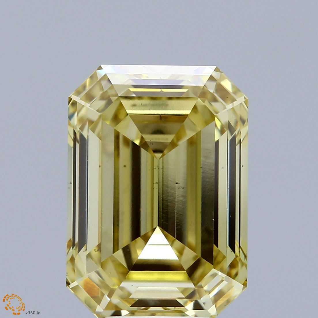 Lab-Grown Emerald Diamond - 8.01 Carats, Fancy Intense Yellow Color, VS2 Clarity - Certified by IGI - Report Number: LG671433704