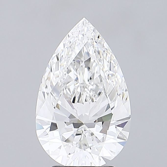 Lab-Grown Pear Diamond - 3.08 Carats, E Color, VVS2 Clarity - Certified by IGI - Report Number: LG691510498