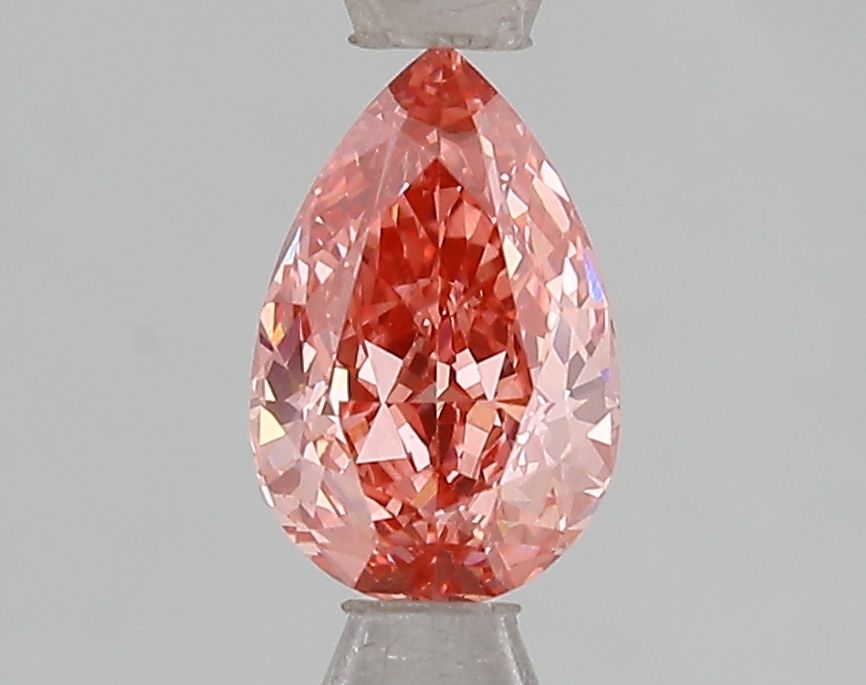 Lab-Grown Pear Diamond - 1.05 Carats, Fancy Vivid Pink Color, VS1 Clarity - Certified by IGI - Report Number: LG671493299