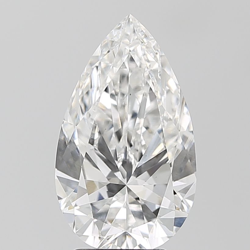 Lab-Grown Pear Diamond - 3.51 Carats, E Color, VS1 Clarity - Certified by IGI - Report Number: LG696575543