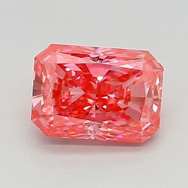 Lab-Grown Radiant Diamond - 1.5 Carats, Fancy Vivid Pink Color, VS1 Clarity - Certified by IGI - Report Number: LG634417732