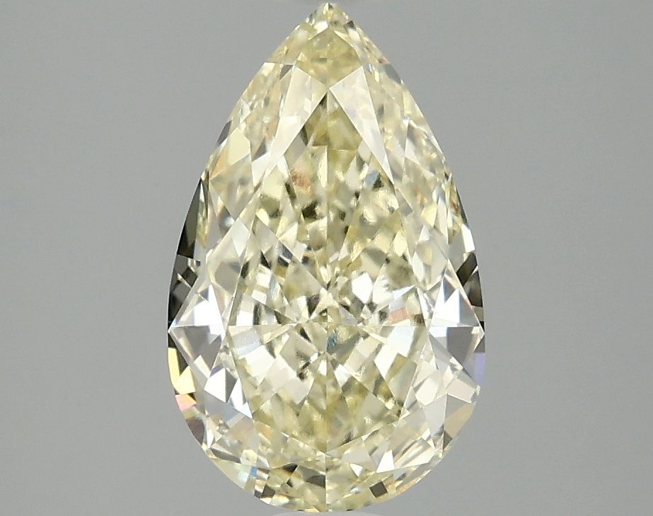 Lab-Grown Pear Diamond - 2.09 Carats, Fancy Intense Yellow Color, VVS2 Clarity - Certified by IGI - Report Number: LG690506545