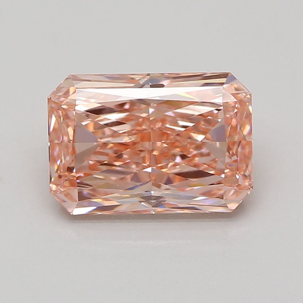 Lab-Grown Radiant Diamond - 4.92 Carats, Fancy Vivid Pink Color, VS1 Clarity - Certified by IGI - Report Number: LG687586537